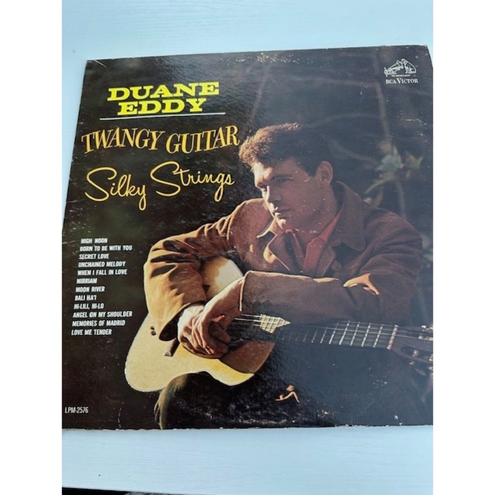 Duane Eddy Twangy Guitar‎ Silky Strings Vinyl LP RCA Victor LPM-2576 1962 Mono